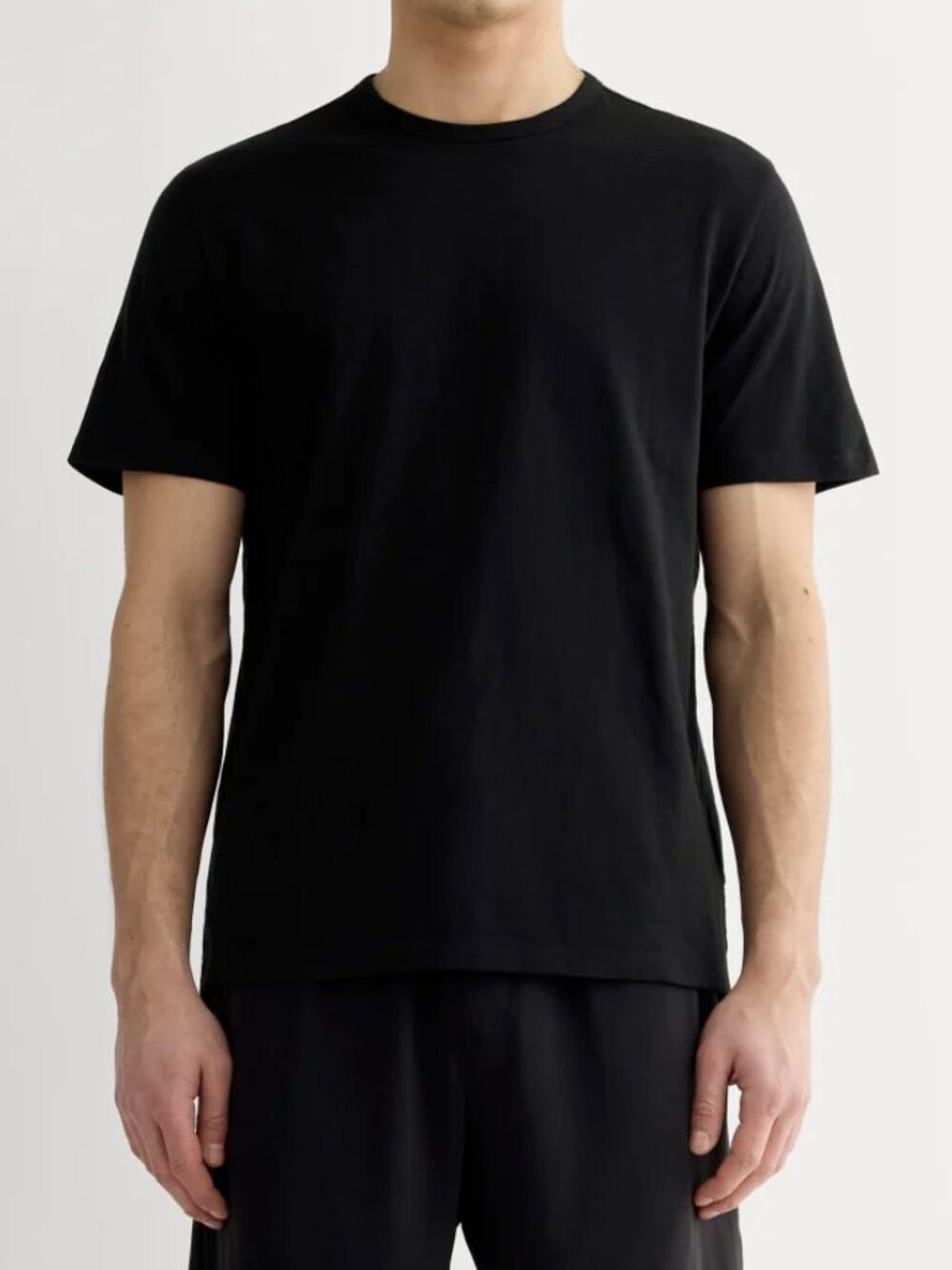 Everlane Men's The Rec Crew T-Shirt Black Performance Athletic Size Small